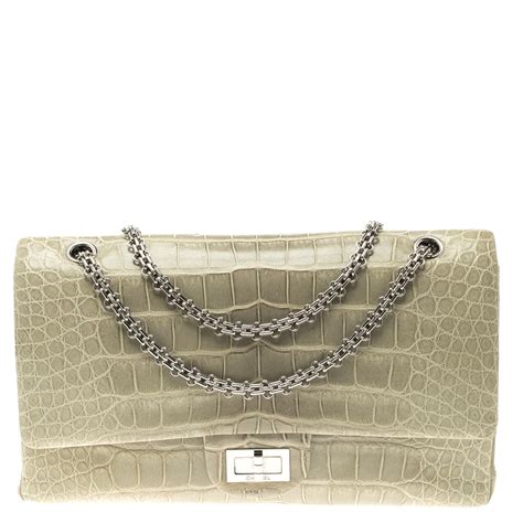 chanel bag crocodile|chanel crocodile 227 flap bag.